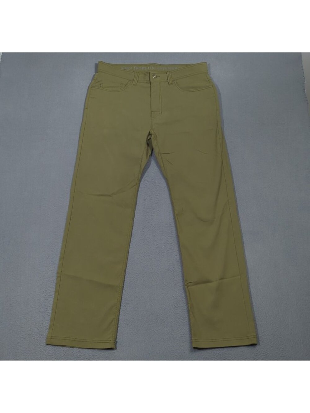 Prana Brion Pant II Men's 34x32 Green Slim Fit Nylon Outdoor Hiking Camp